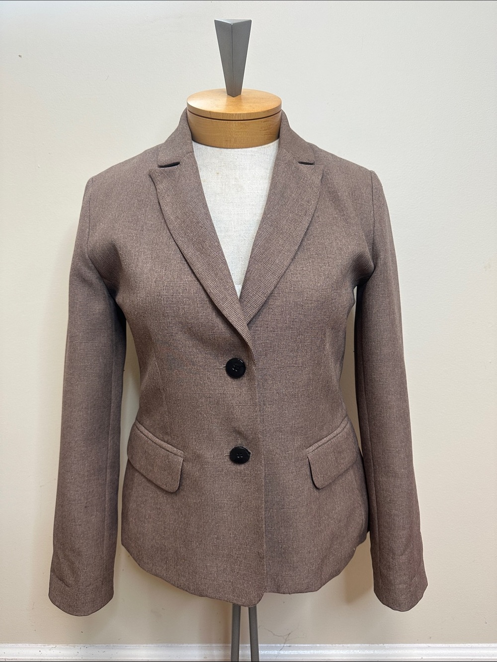 Ainsley & Aidan Classic Women's Brown Tailored Blazer Size 8